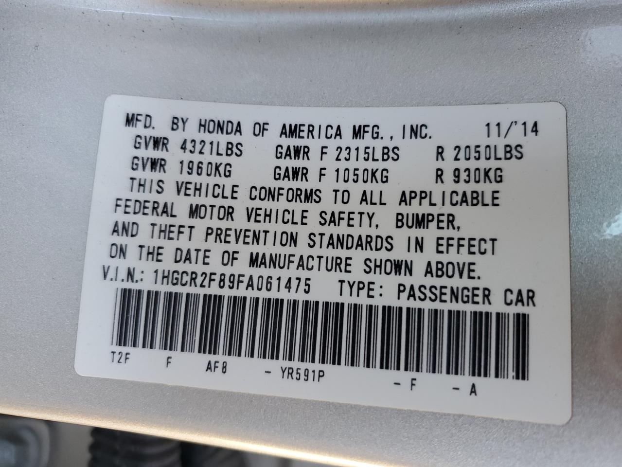 2015 Honda Accord - Image 13
