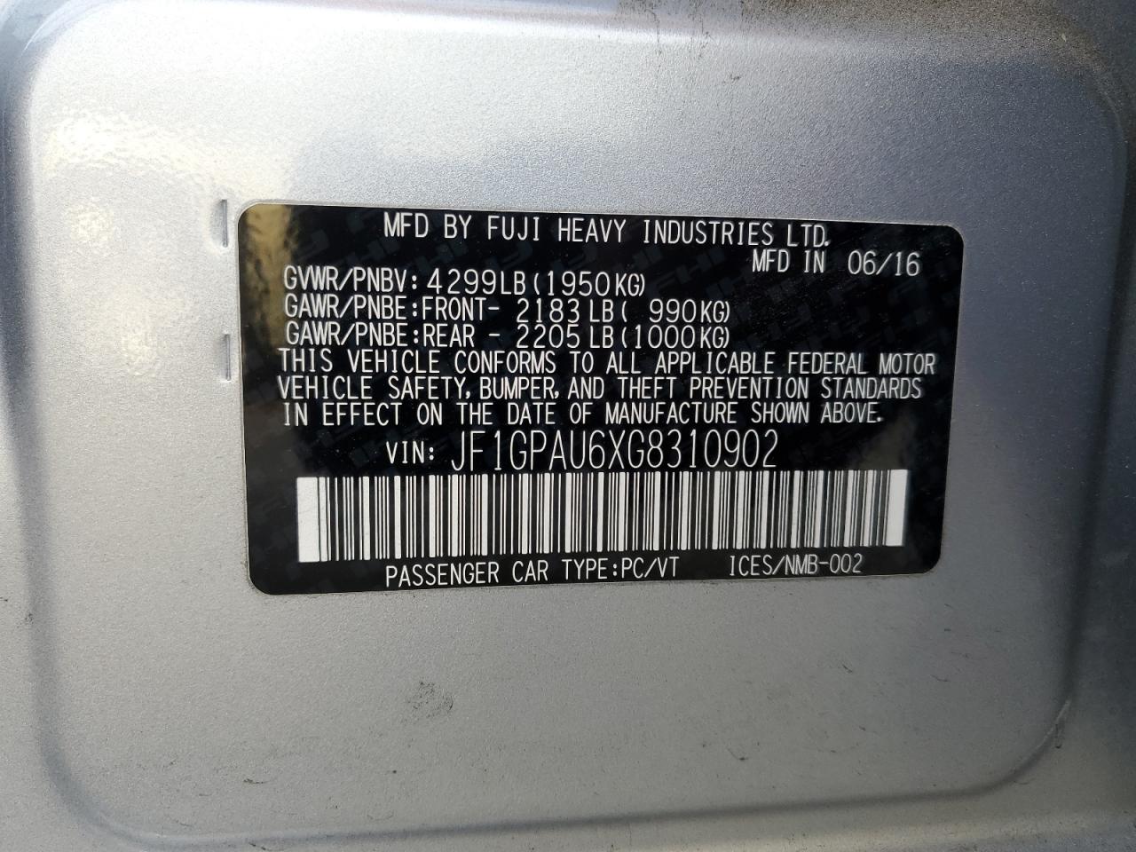 2016 Subaru Impreza - Image 13