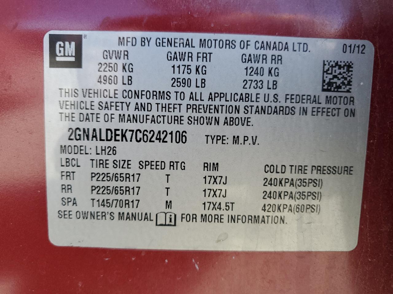 2012 Chevrolet Equinox - Image 13