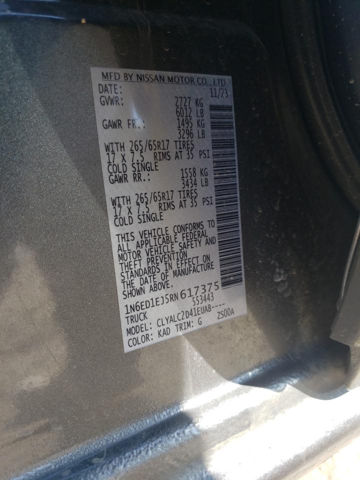 1N6ED1EJ5RN617375 NISSAN FRONTIER 2024
