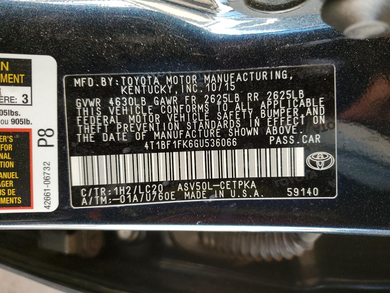 2016 Toyota Camry - Image 12