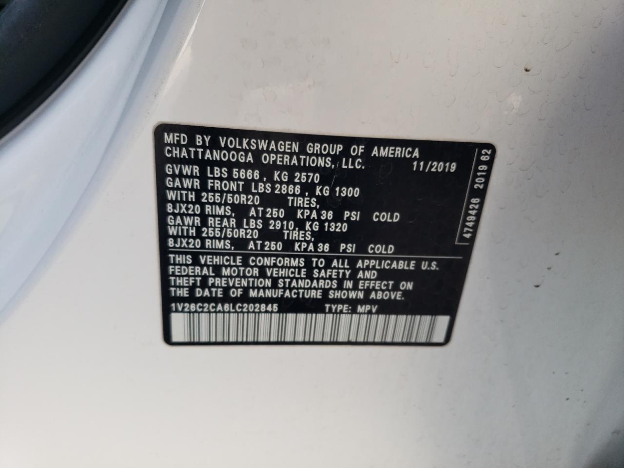 2020 Volkswagen Atlas - Image 12