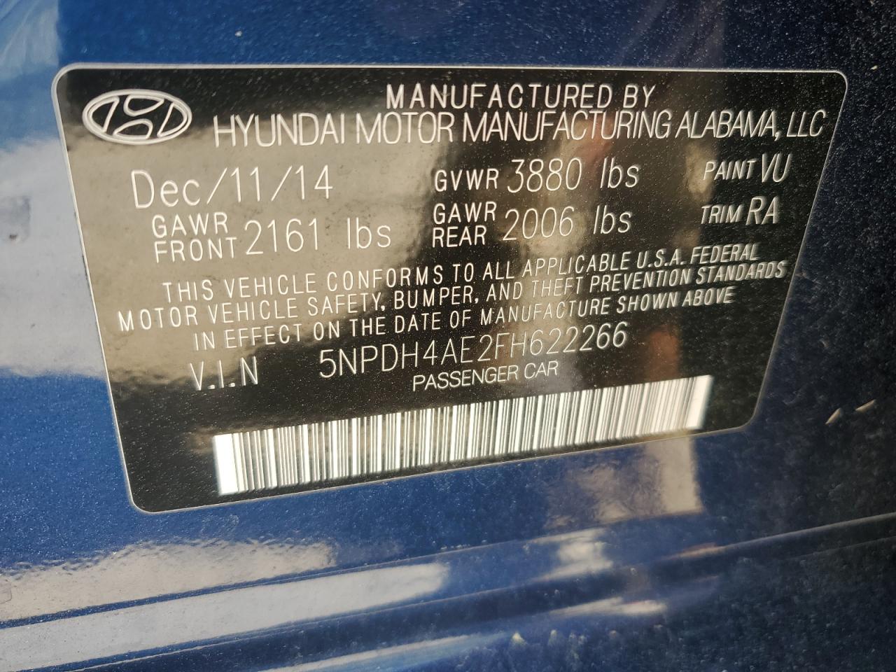 2015 Hyundai Elantra - Image 12