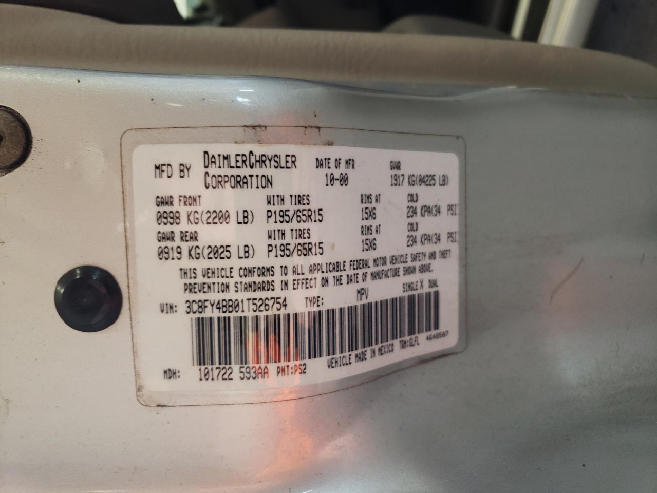 2001 Chrysler PT Cruiser - Image 15