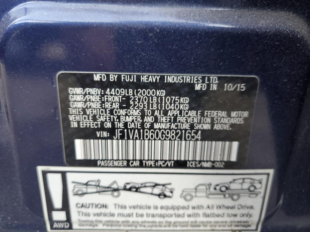2016 Subaru WRX - Image 12