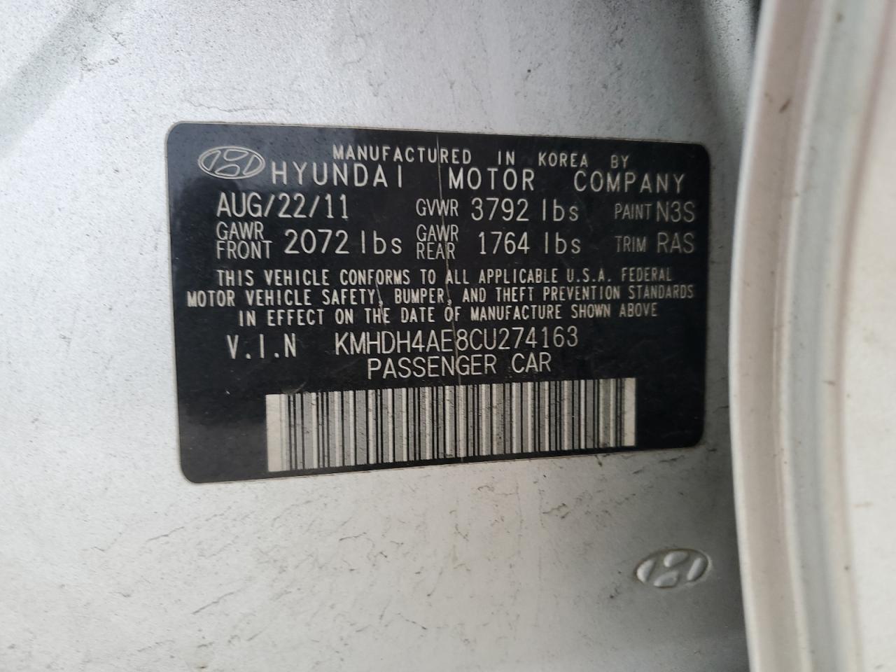 2012 Hyundai Elantra - Image 12
