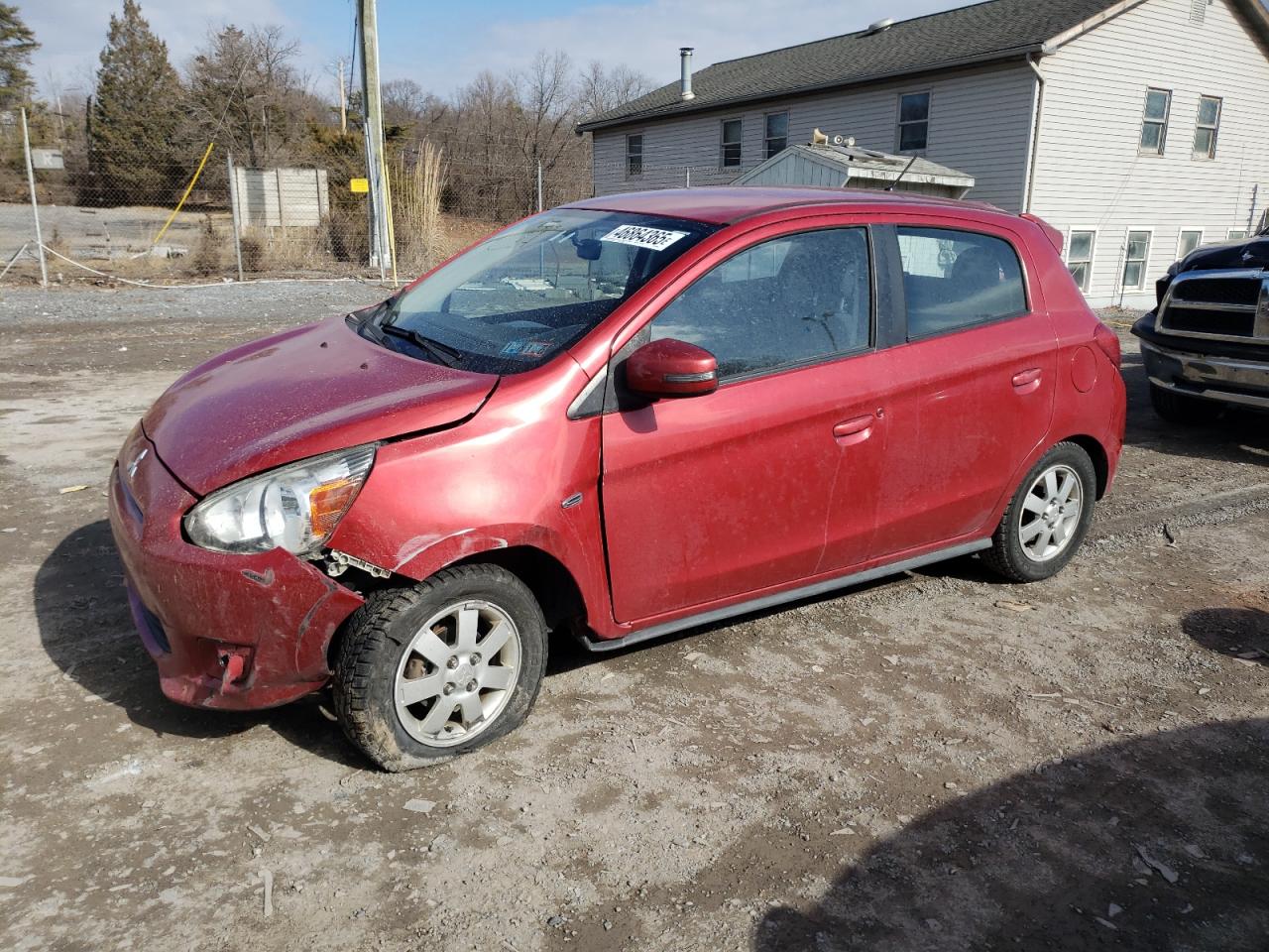 2015 Mitsubishi Mirage Es продається в York Haven, PA - Rear End