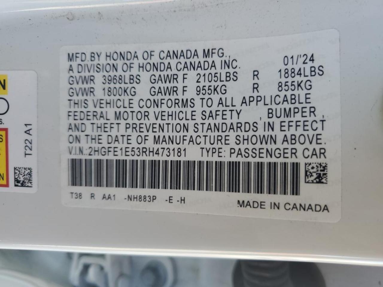 2024 Honda Civic - Image 14