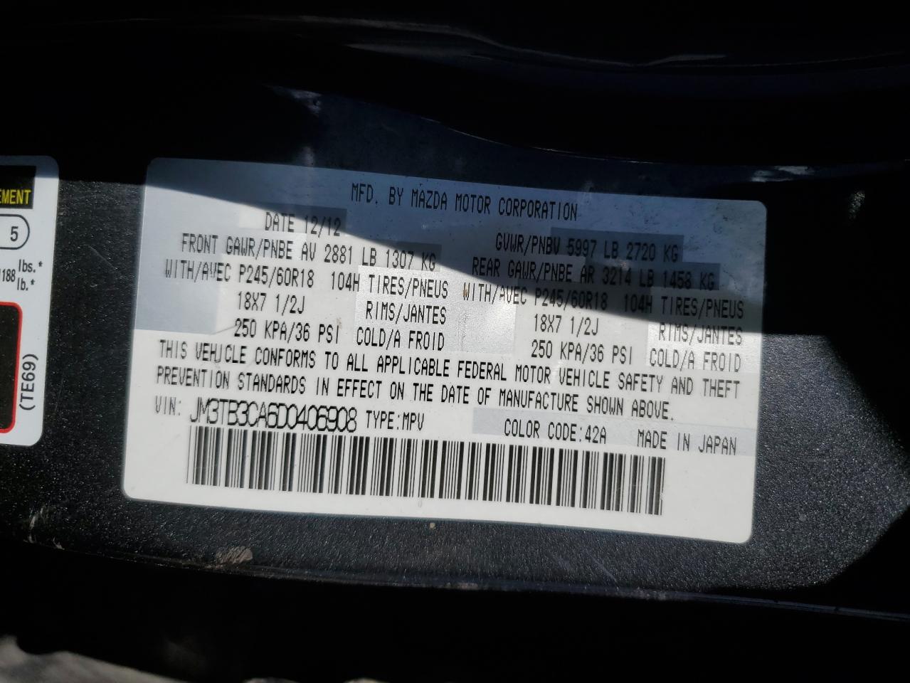 2013 Mazda CX-9 - Image 13