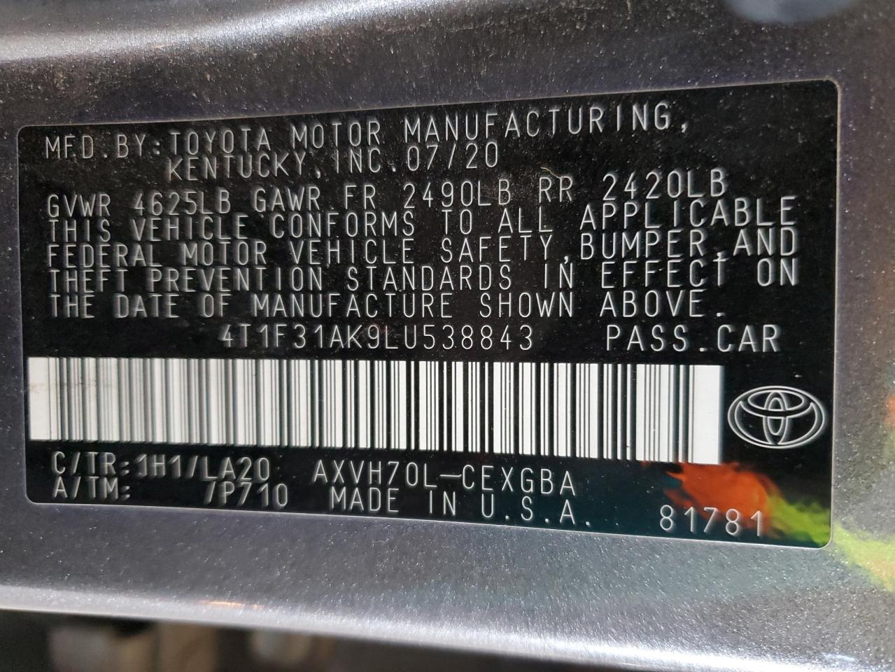 2020 Toyota Camry - Image 12