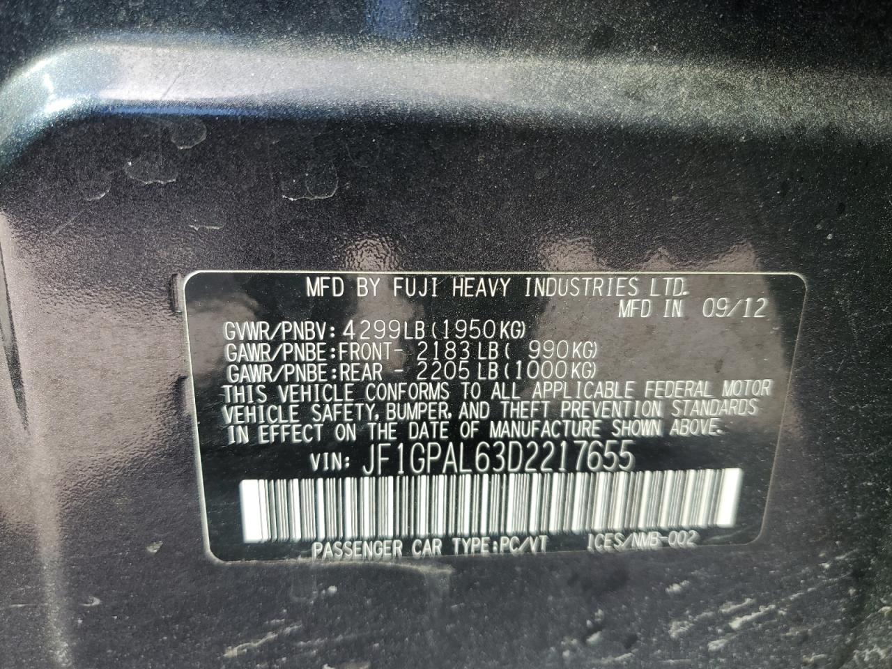 2013 Subaru Impreza - Image 13