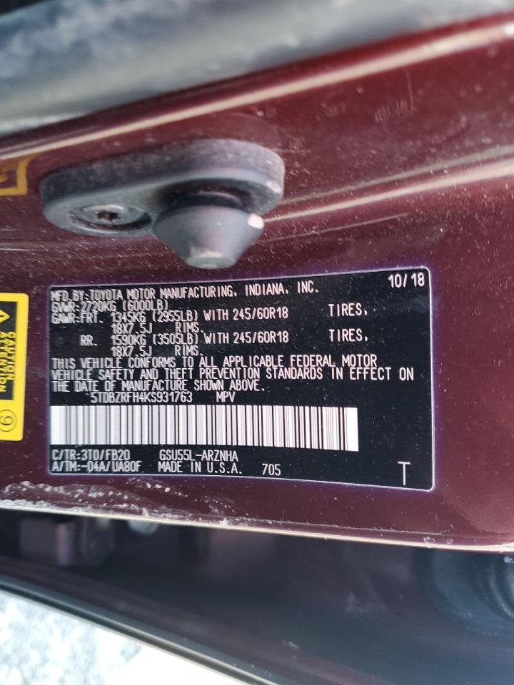 2019 Toyota Highlander - Image 13