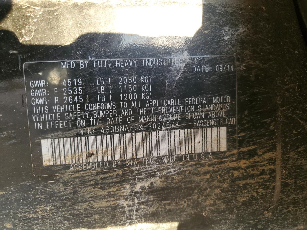 2015 Subaru Legacy - Image 12