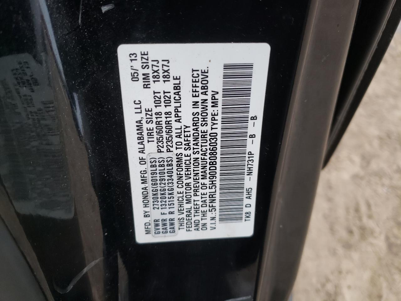2013 Honda Odyssey - Image 13