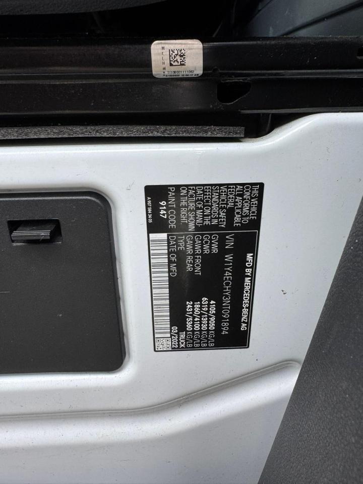 2022 Mercedes-Benz Sprinter 2500 VIN: W1Y4ECHY3NT091894 Lot: 44074725