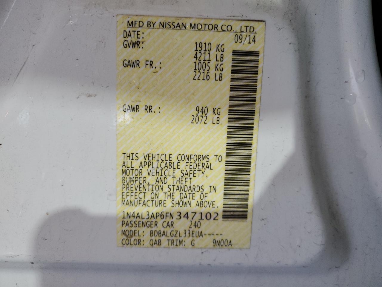 2015 Nissan Altima - Image 12