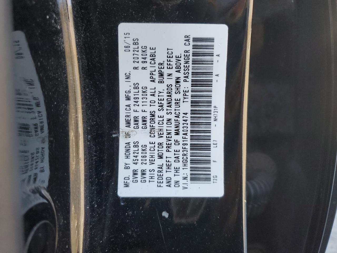 2015 Honda Accord - Image 14