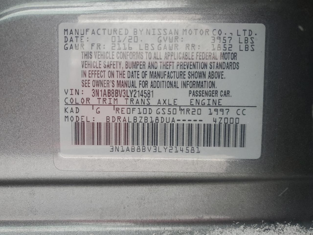 2020 Nissan Sentra - Image 12