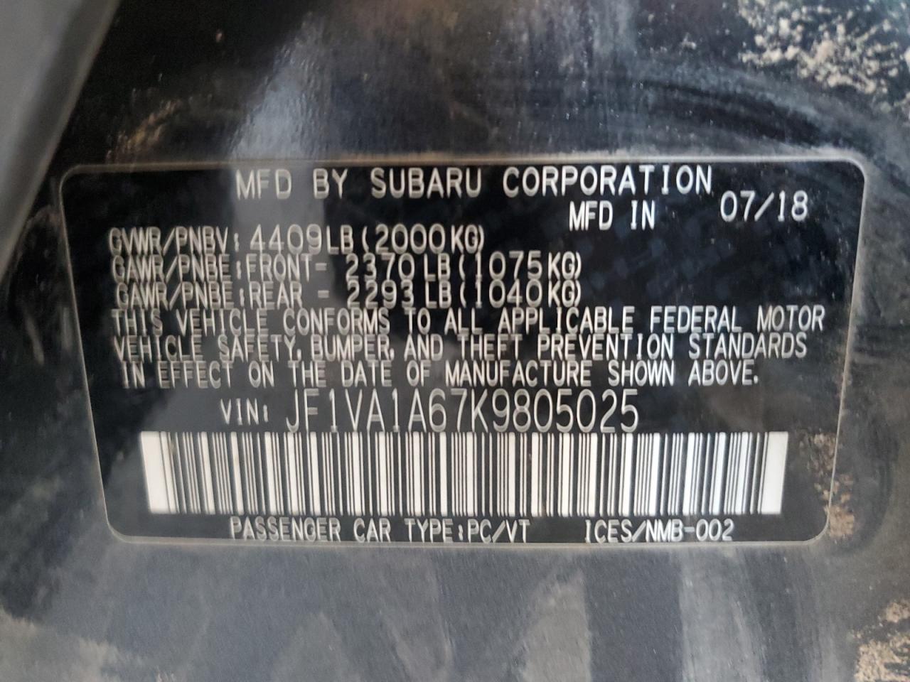 2019 Subaru WRX - Image 12