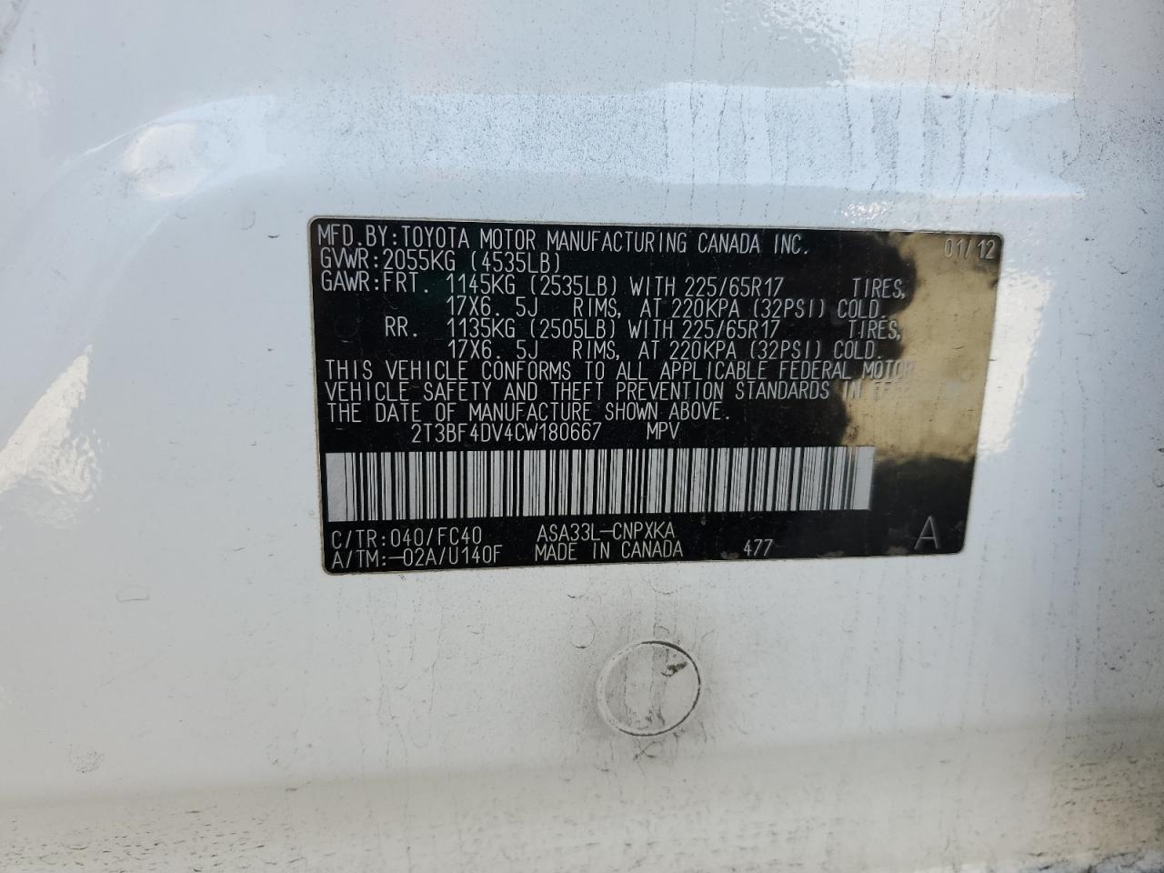 2012 Toyota RAV 4 - Image 13