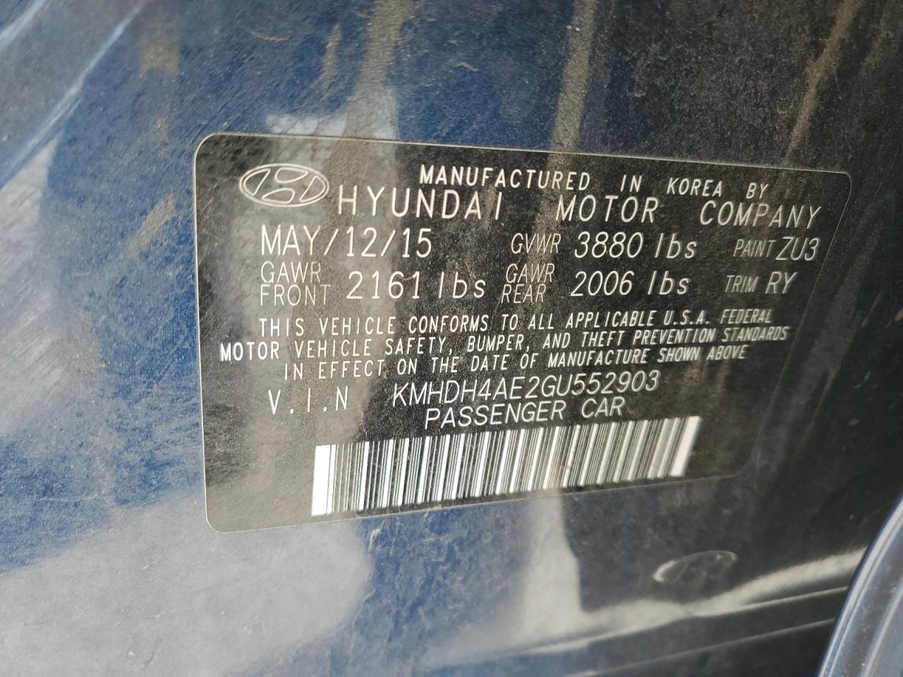 2016 Hyundai Elantra - Image 14