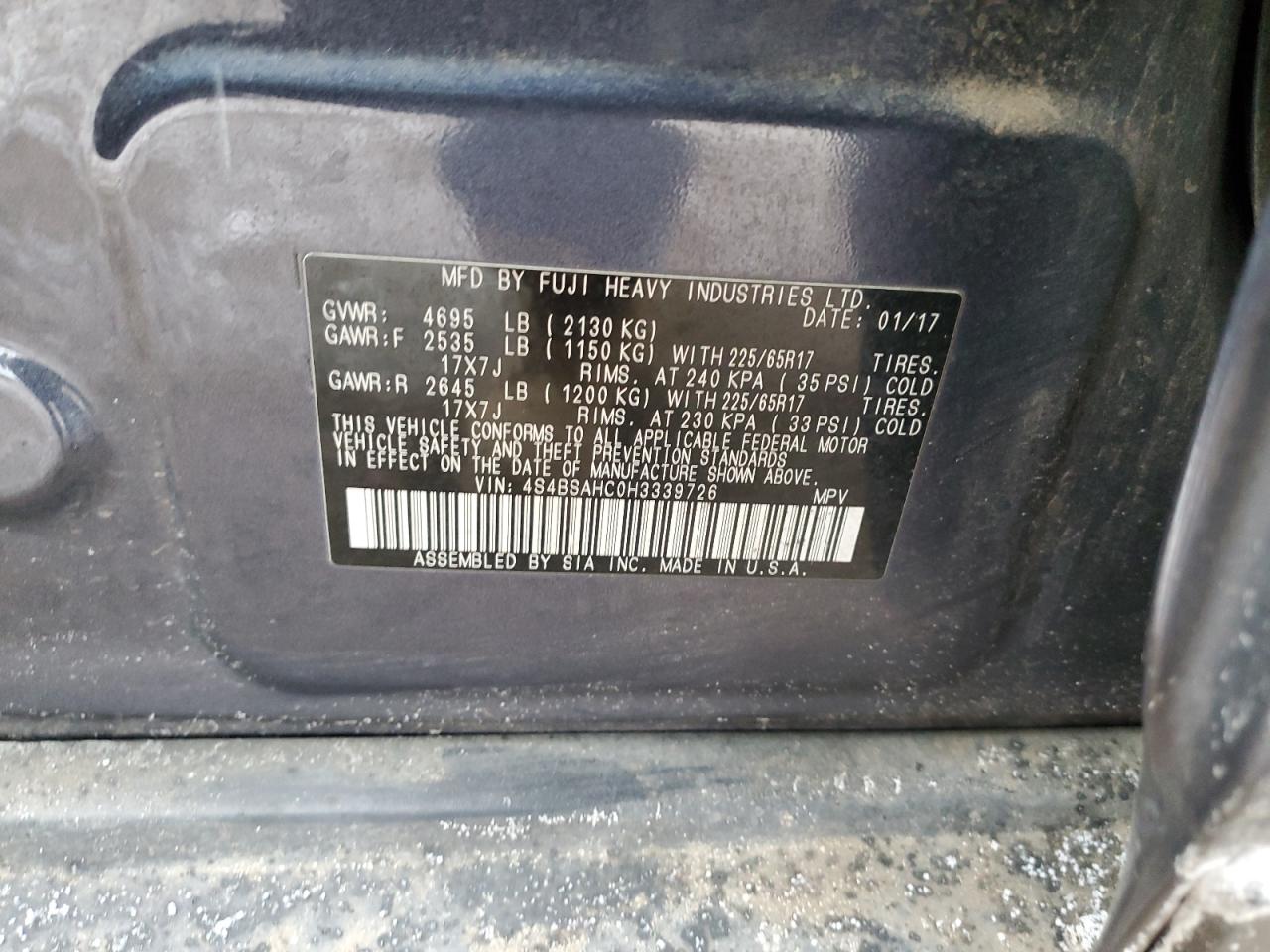 2017 Subaru Outback - Image 14