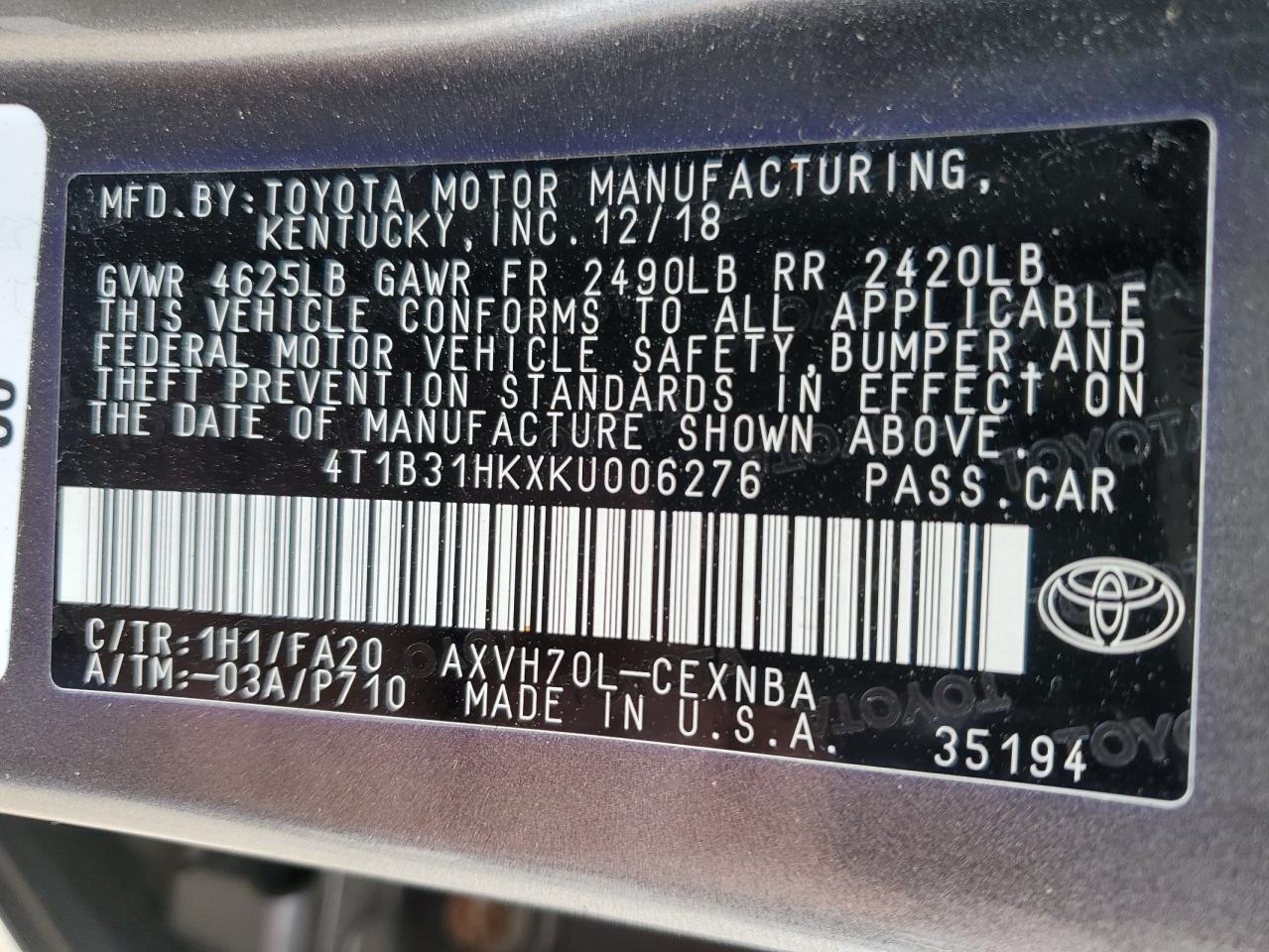 2019 Toyota Camry - Image 13