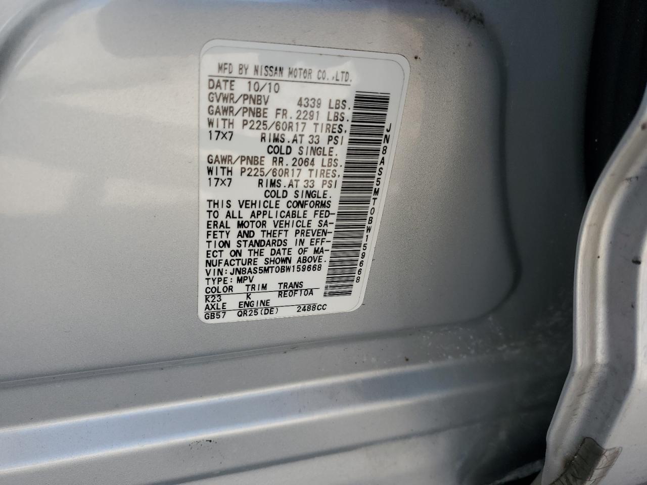 2011 Nissan Rogue - Image 13