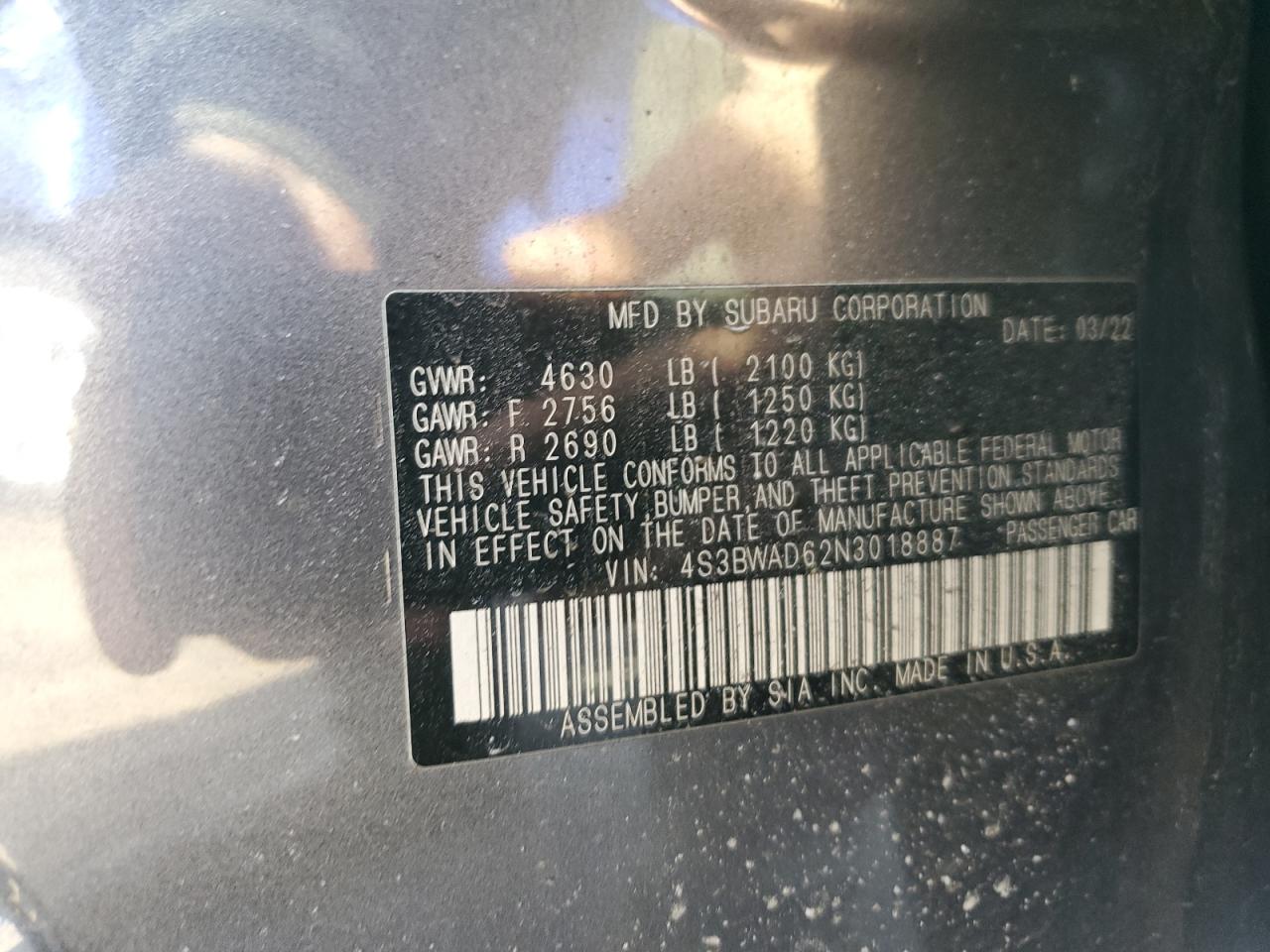 2022 Subaru Legacy - Image 12