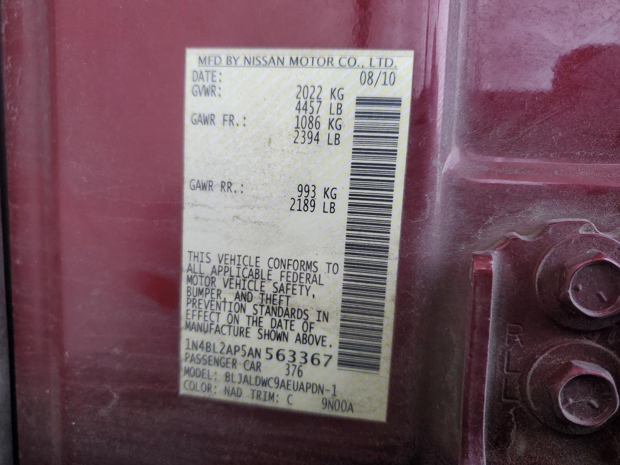 2010 Nissan Altima - Image 15