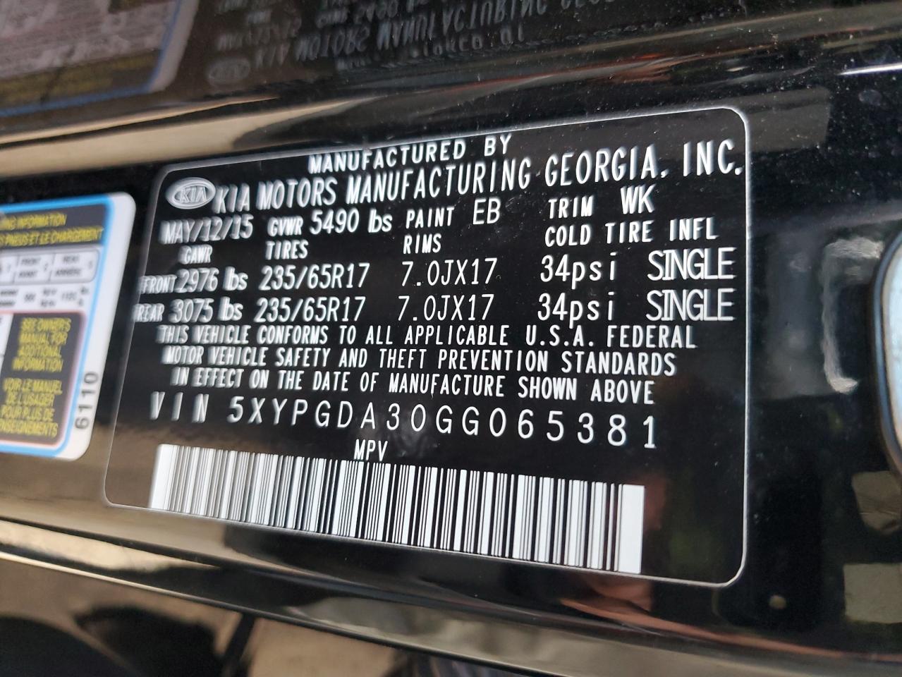 2016 Kia Sorento - Image 13