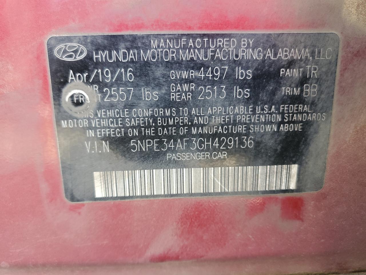 2016 Hyundai Sonata - Image 13