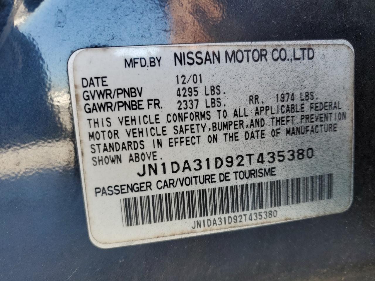 2002 Nissan Maxima - Image 14