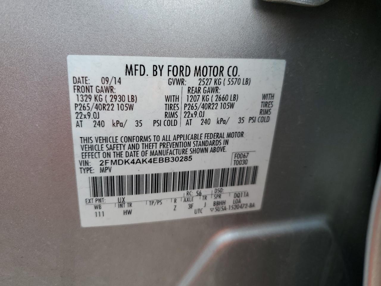 2014 Ford Edge - Image 15