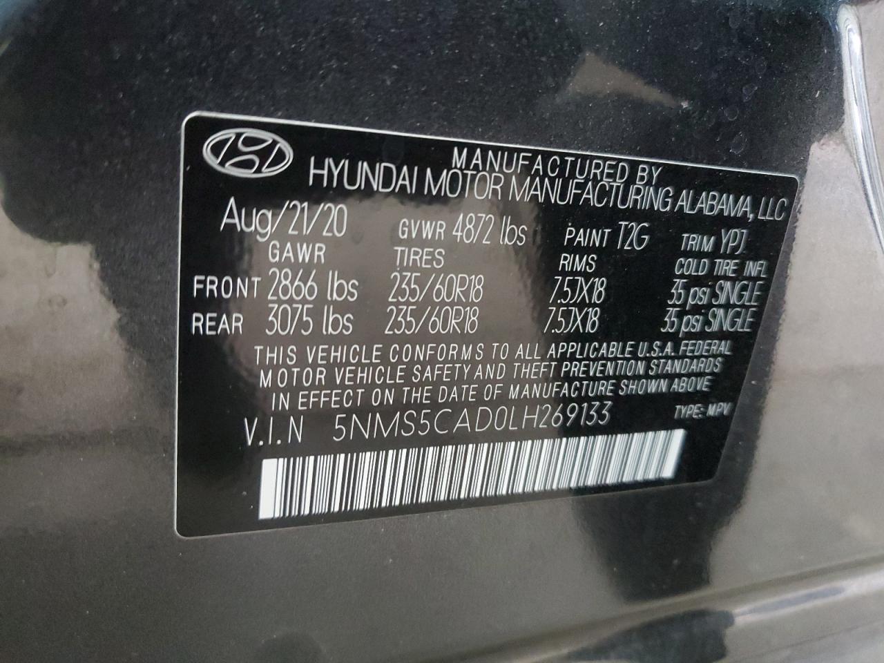 2020 Hyundai Santa Fe - Image 14