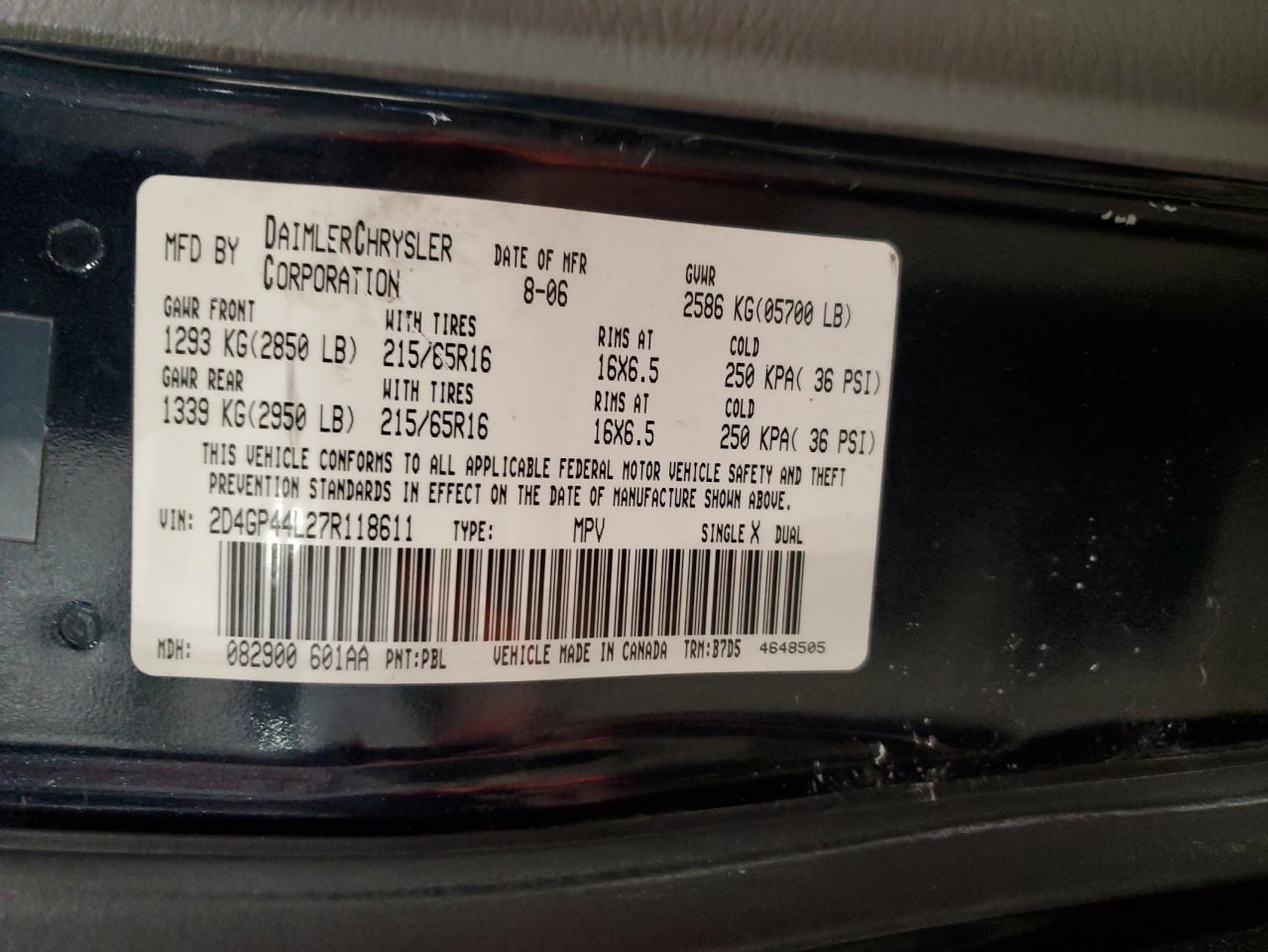 2007 Dodge Caravan - Image 15