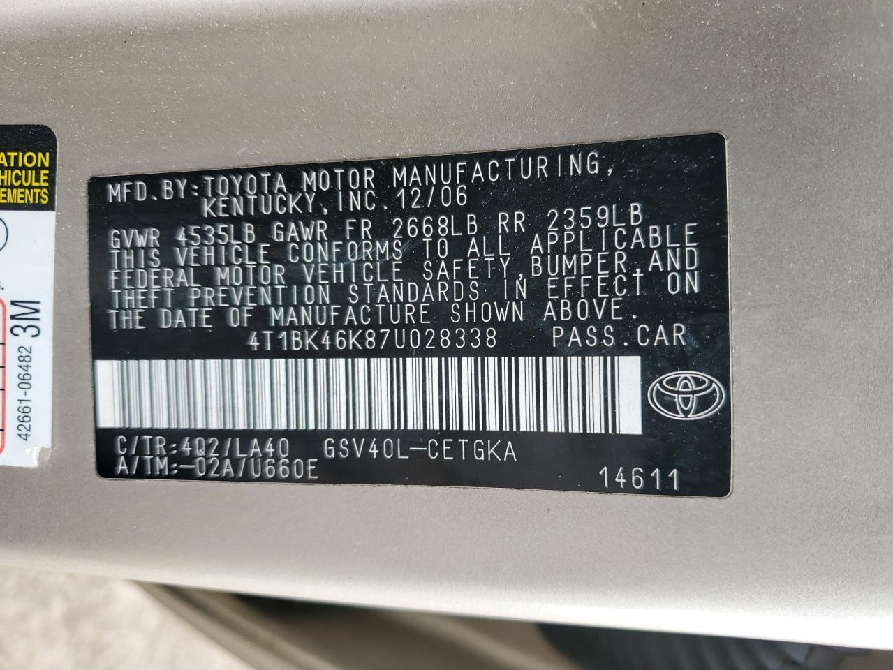 2007 Toyota Camry - Image 14