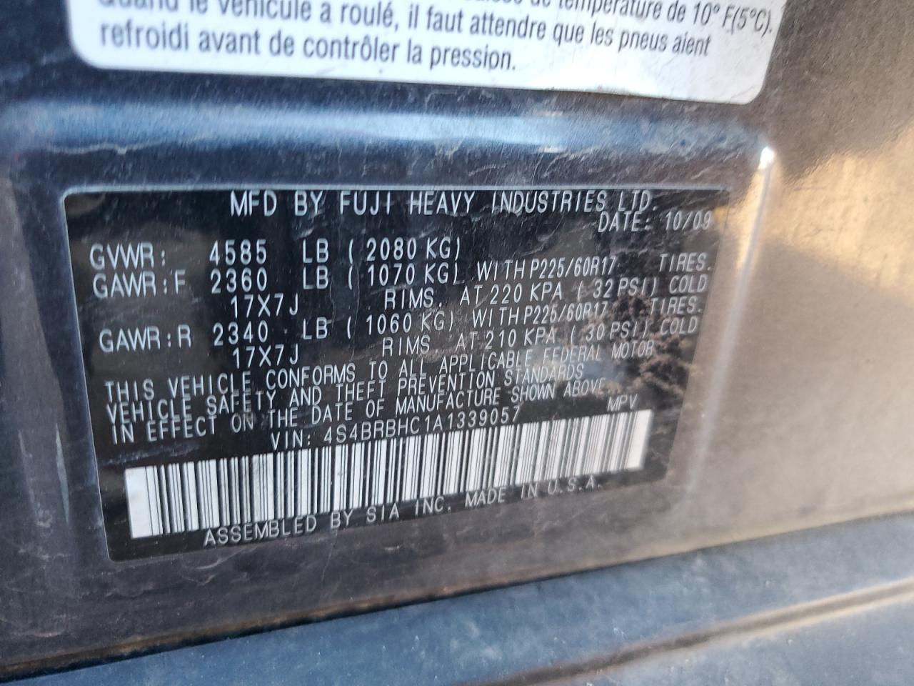 2010 Subaru Outback - Image 15