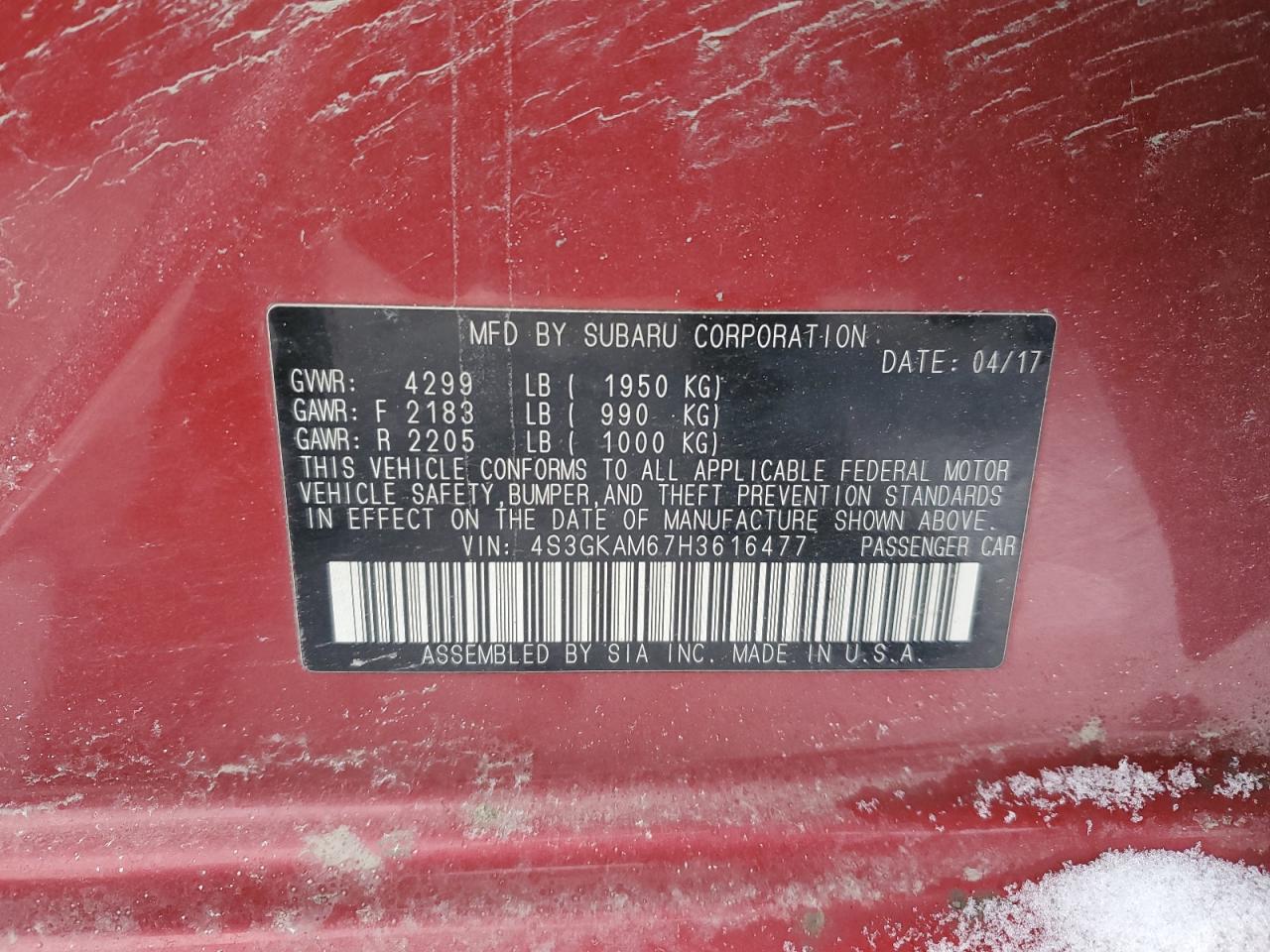 2017 Subaru Impreza - Image 12