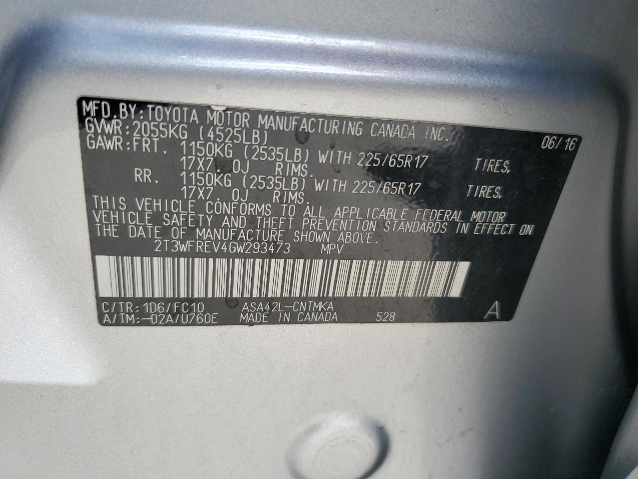 2016 Toyota RAV 4 - Image 15
