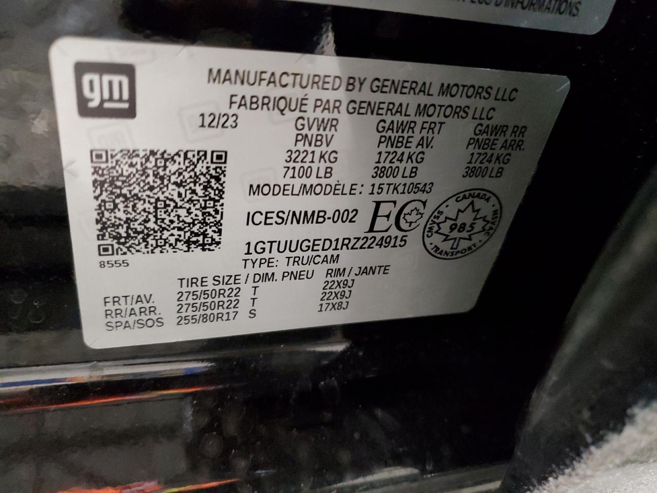 1GTUUGED1RZ224915 2024 GMC Sierra K1500 Denali