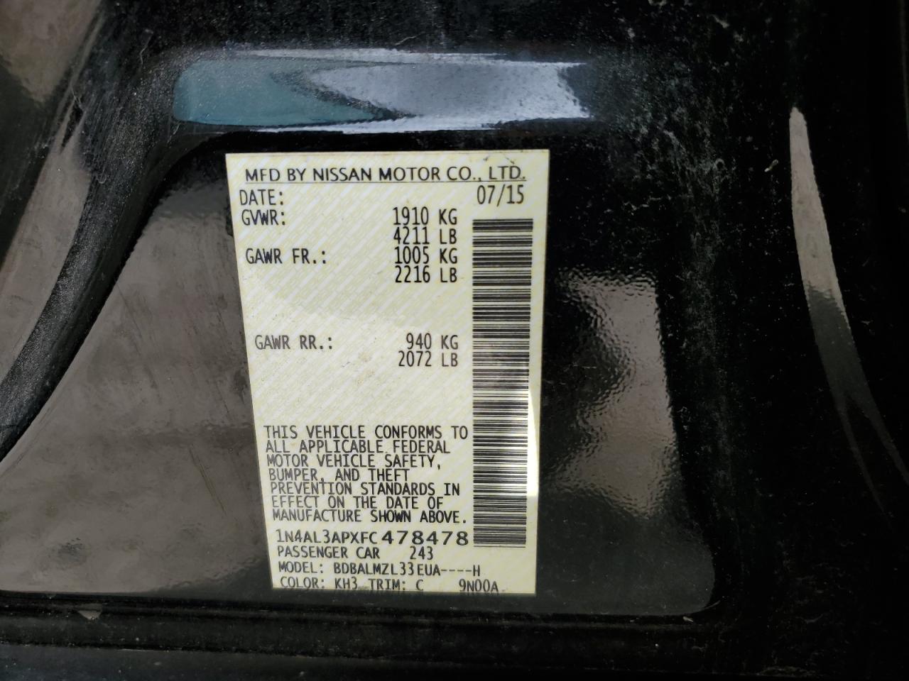 2015 Nissan Altima - Image 13