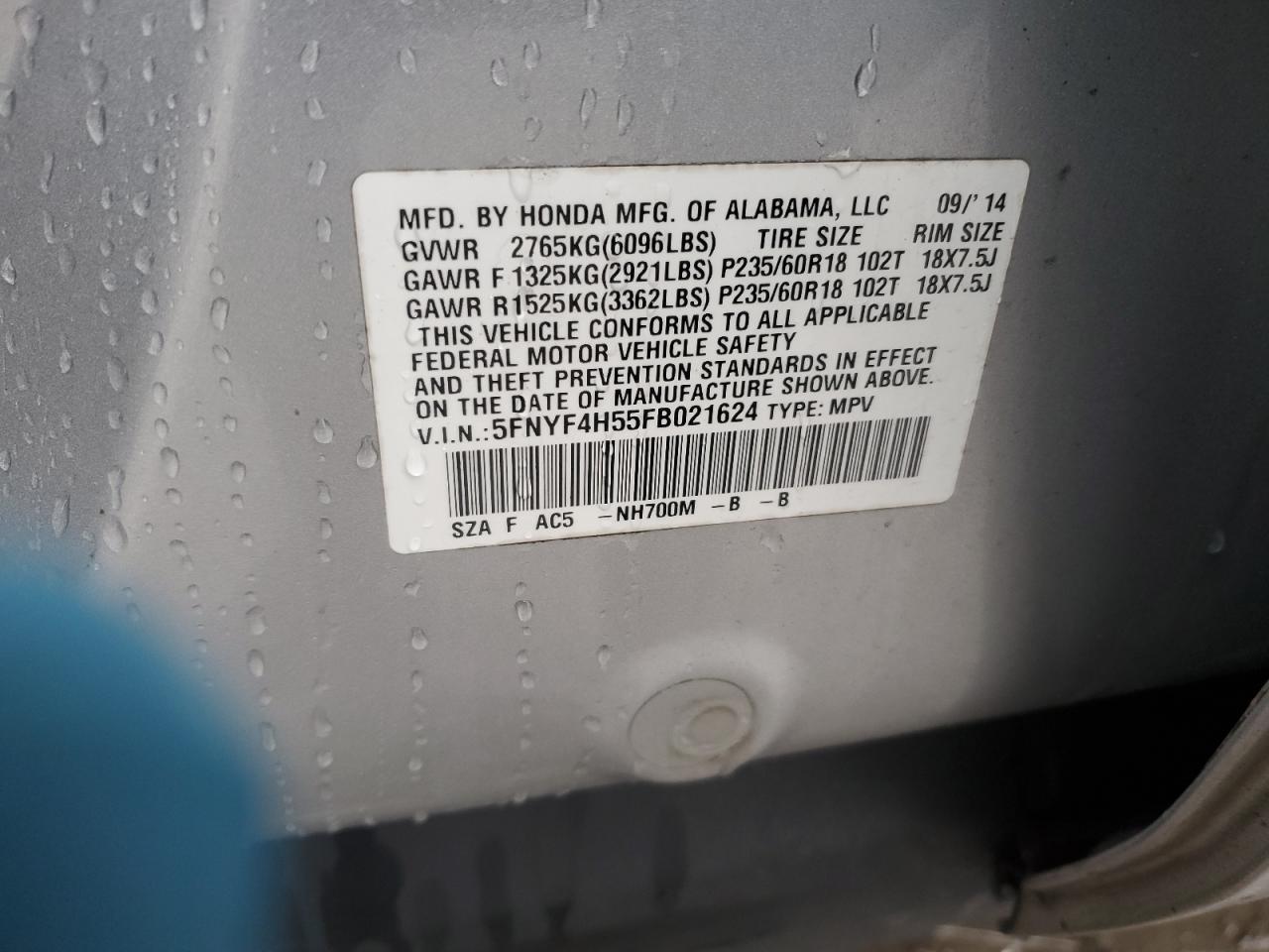 2015 Honda Pilot - Image 14