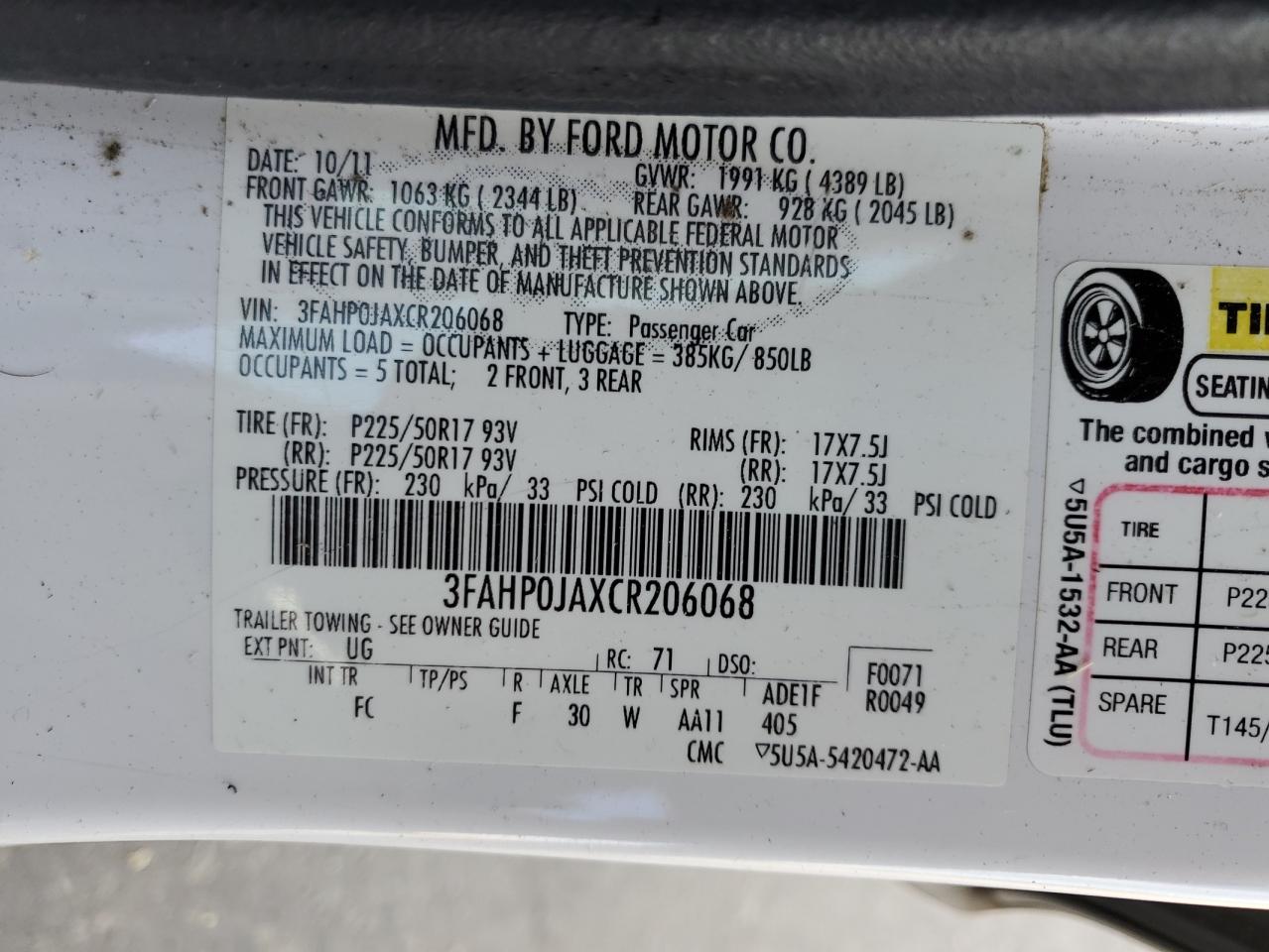 2012 Ford Fusion - Image 14
