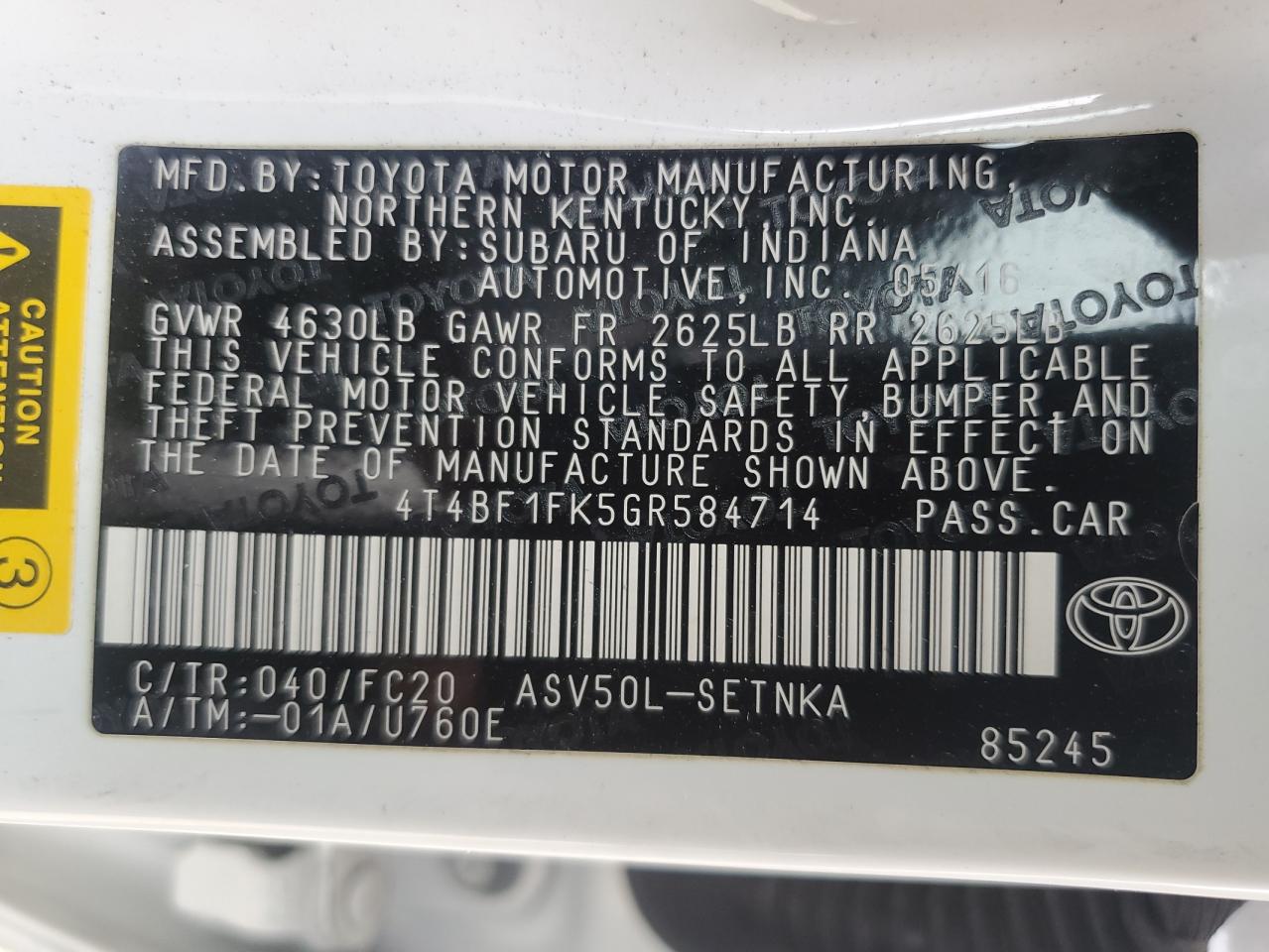 2016 Toyota Camry - Image 14