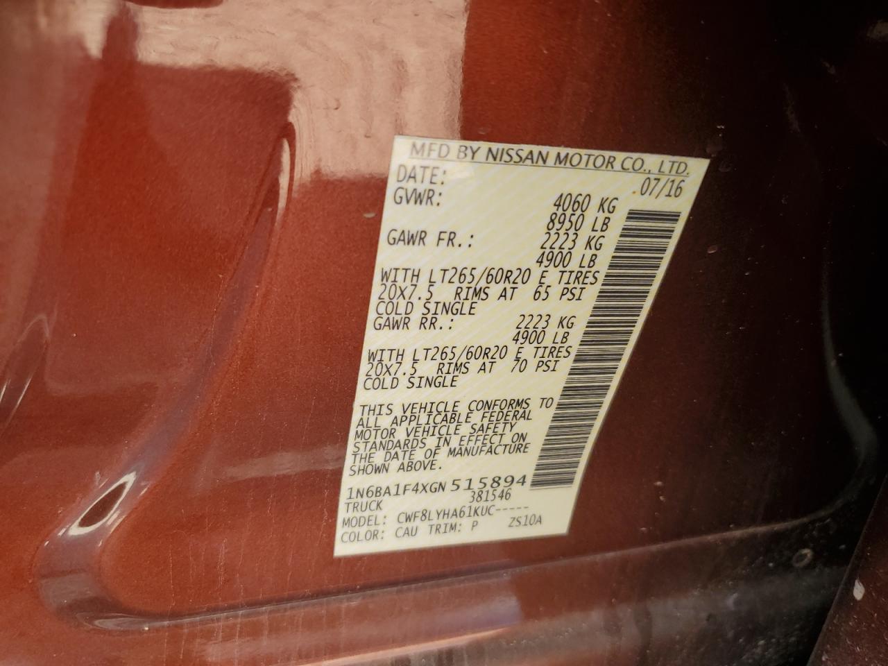 2016 Nissan Titan - Image 12