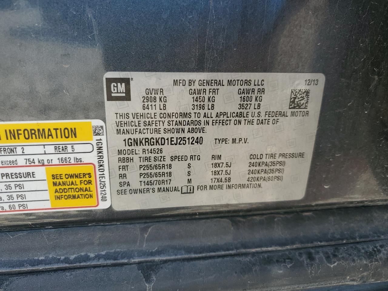 2014 Chevrolet Traverse - Image 15