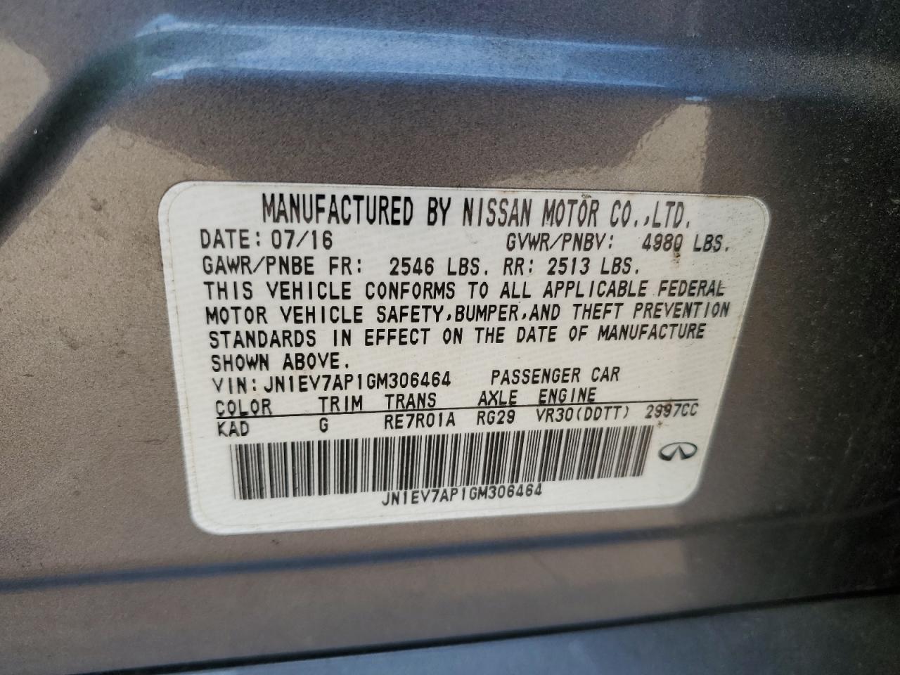 2016 Infiniti Q50 - Image 12