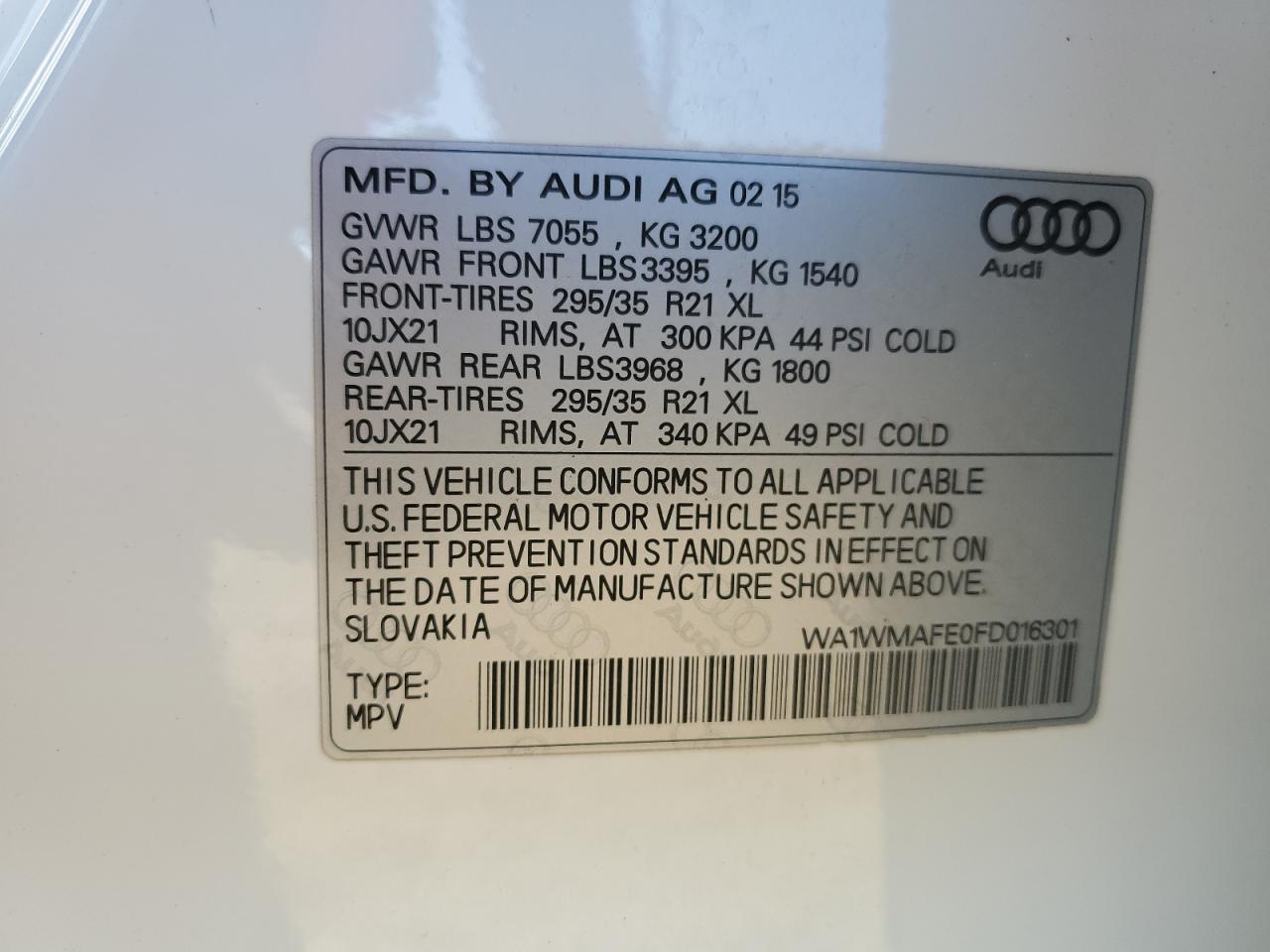 2015 Audi Q7 - Image 15