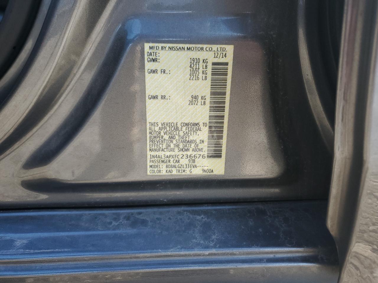 2015 Nissan Altima - Image 12
